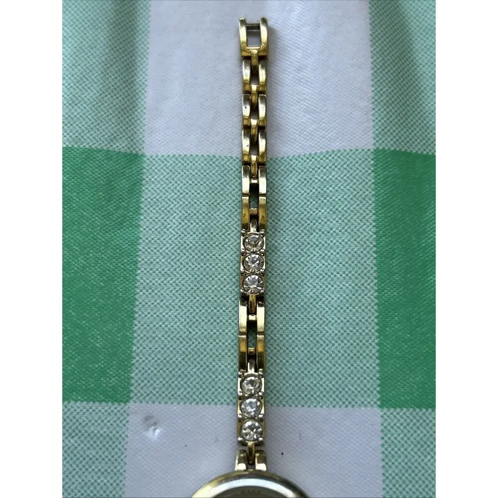 Gold Tone Rhinestone Band Women’s Quartz Watch